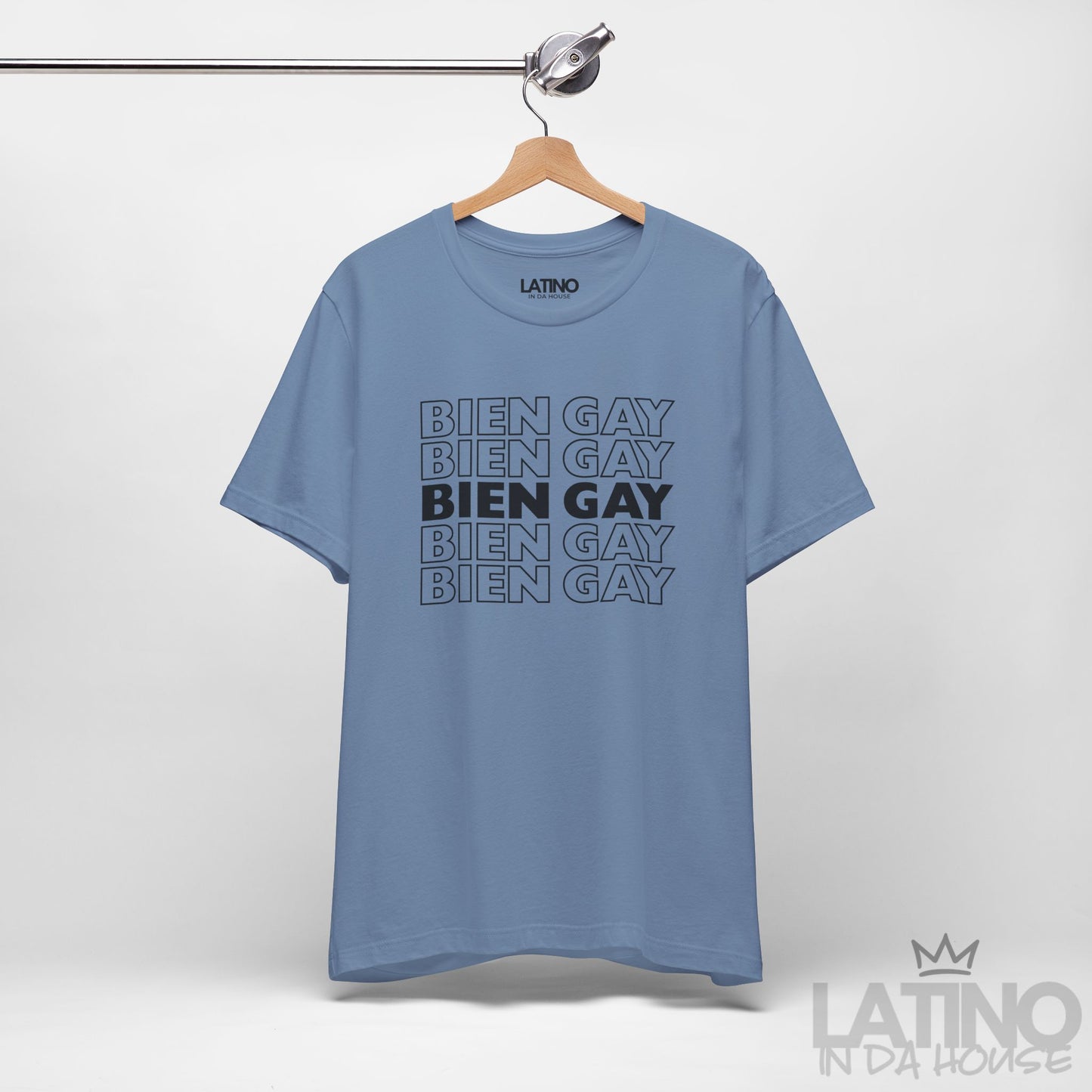 “BIEN GAY” Repetition T-Shirt | Latino Pride