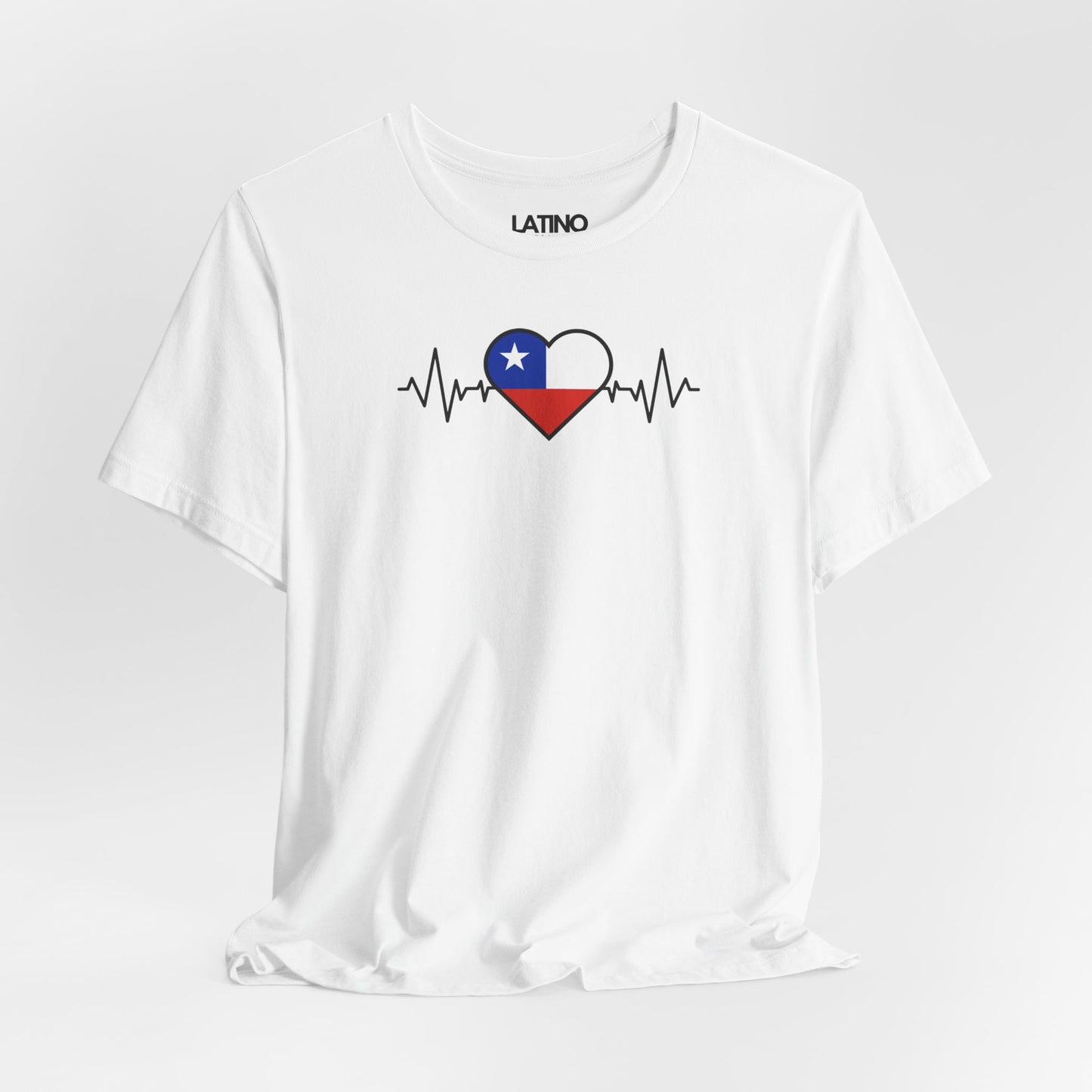 "Chile Heart Flag with Life-Line" T-Shirt