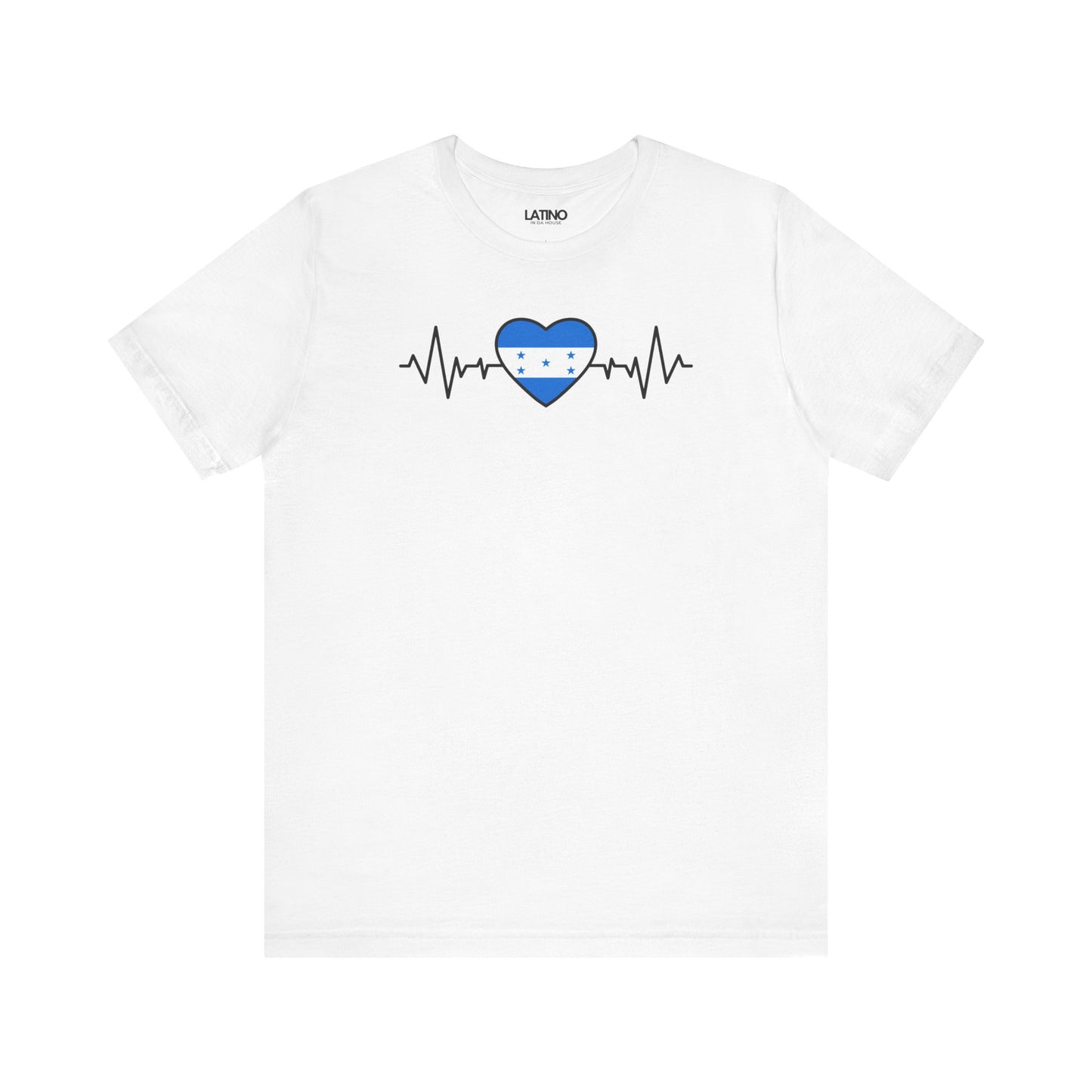 "Honduras Heart Flag with Life-Line" T-Shirt