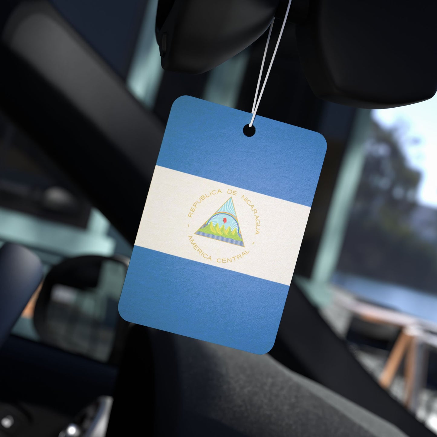 "Nicaragua Flag" Car Air Freshener