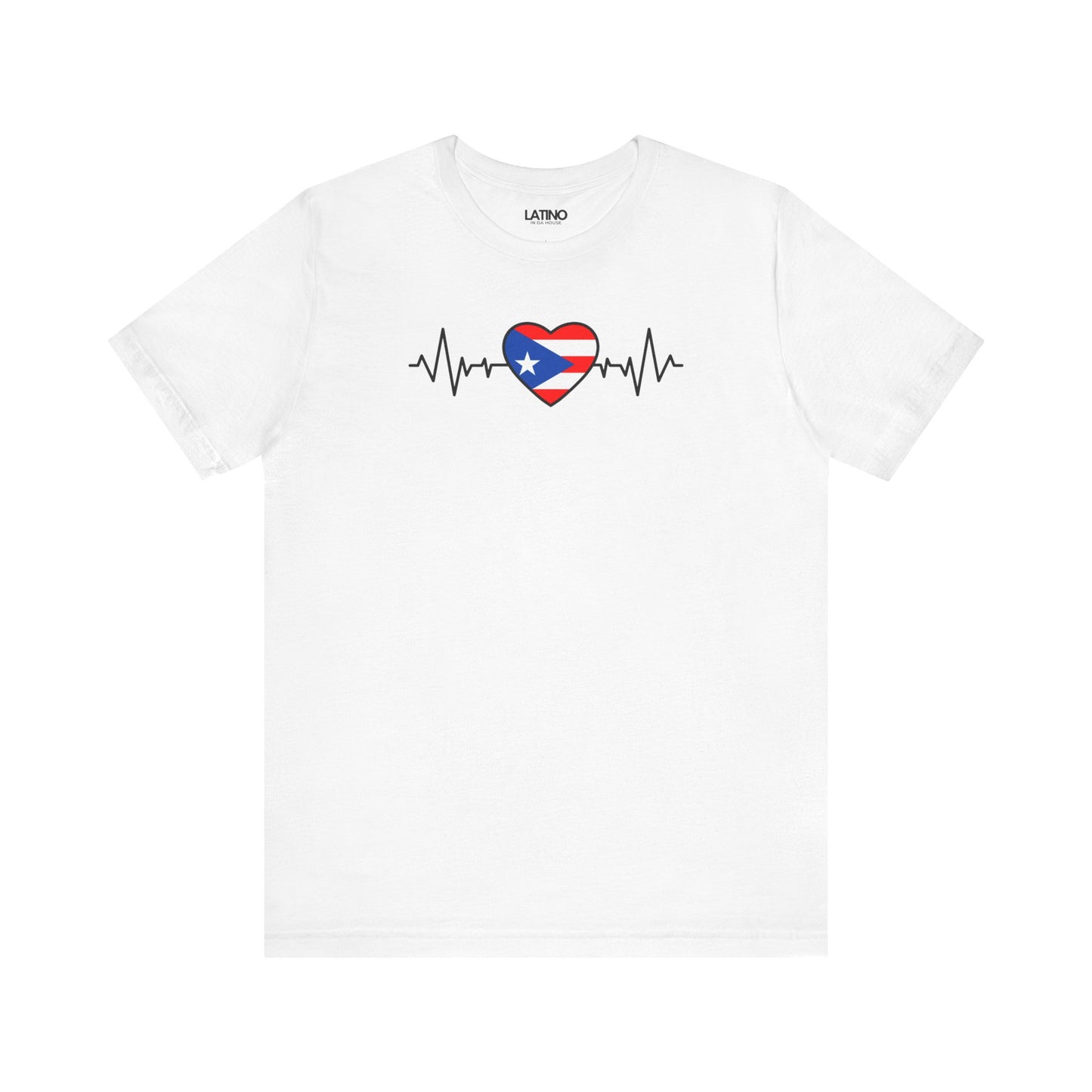"Puerto Rico Heart Flag Life-line" T-Shirt