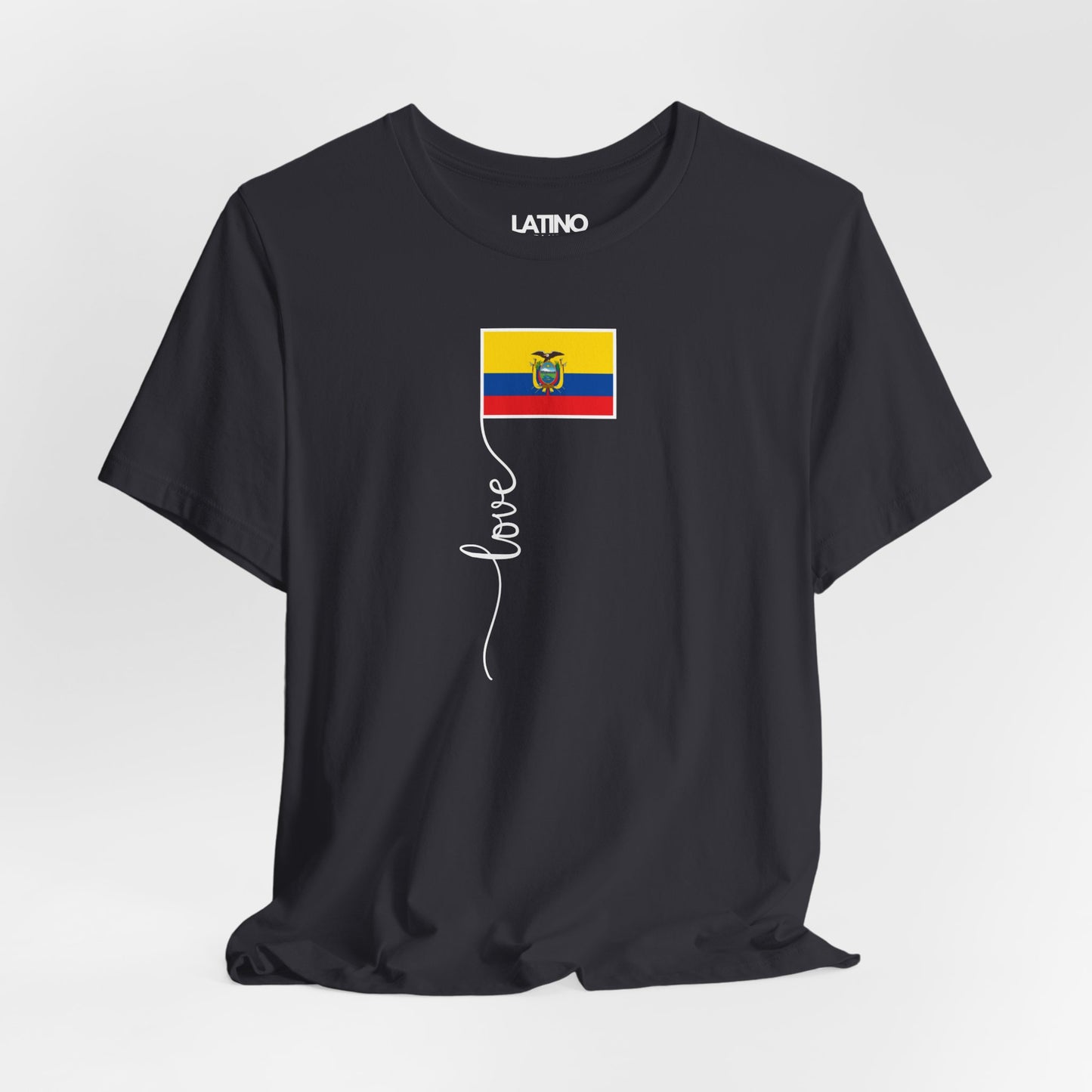 "Ecuador Flag Love Script" T-Shirt