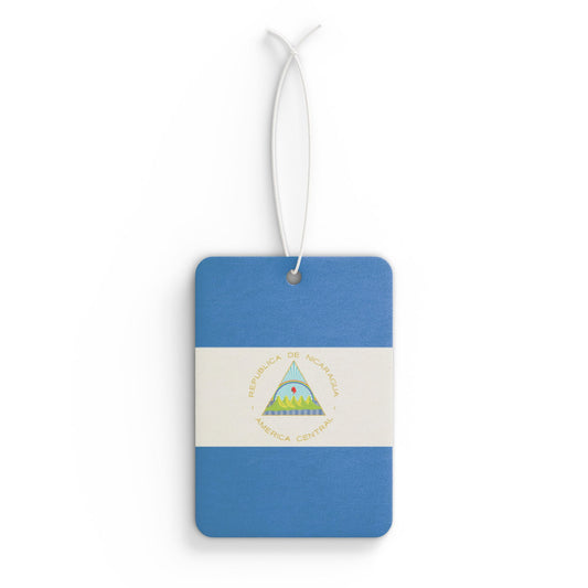 "Nicaragua Flag" Car Air Freshener