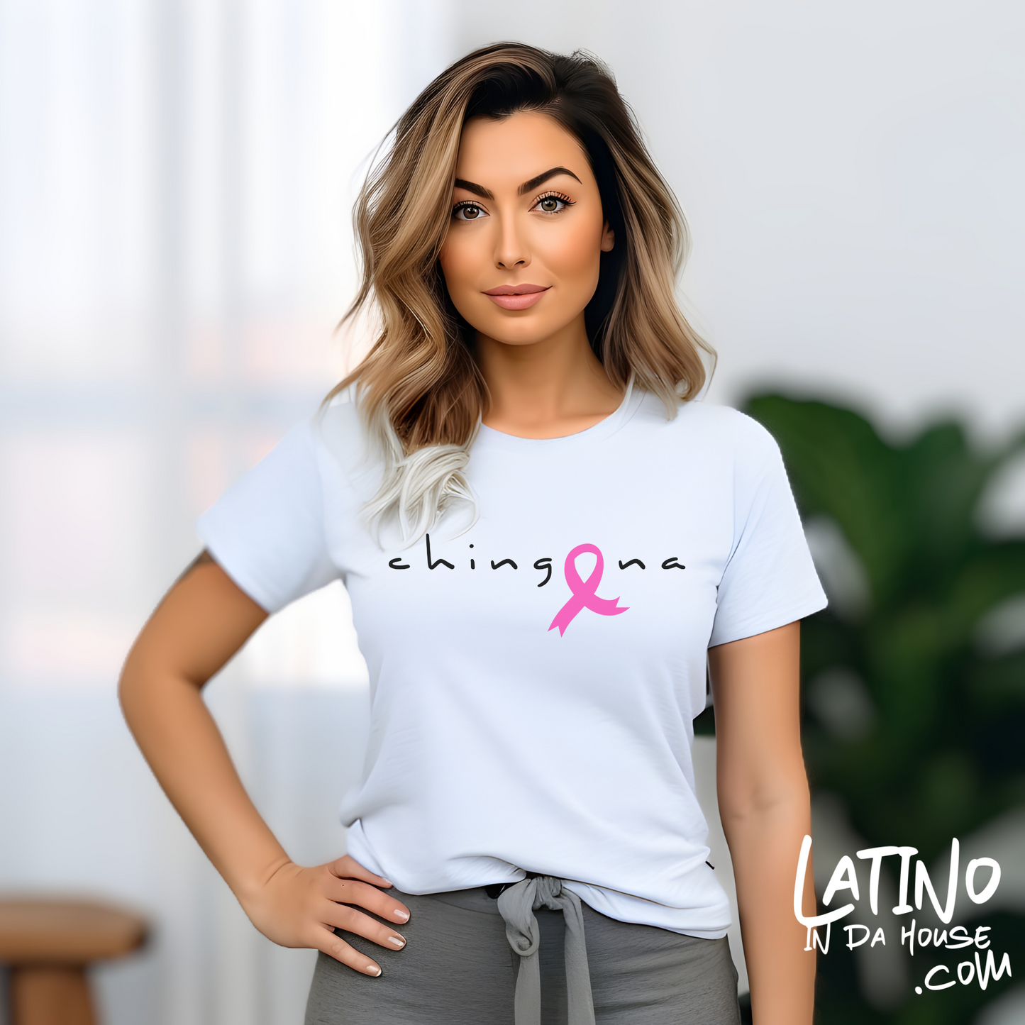 "Chingona Breast Cancer Awareness" T-Shirt