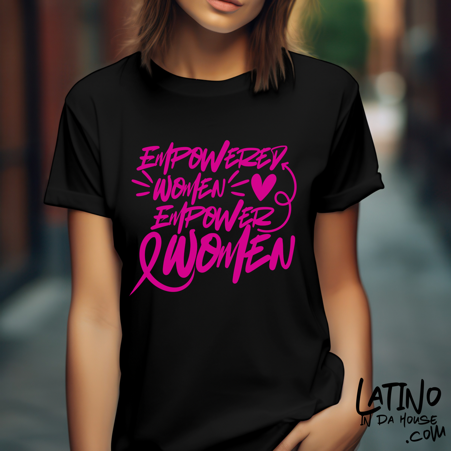 "Empowered Women Empower Women" Breast Cancer Awareness T-Shirt