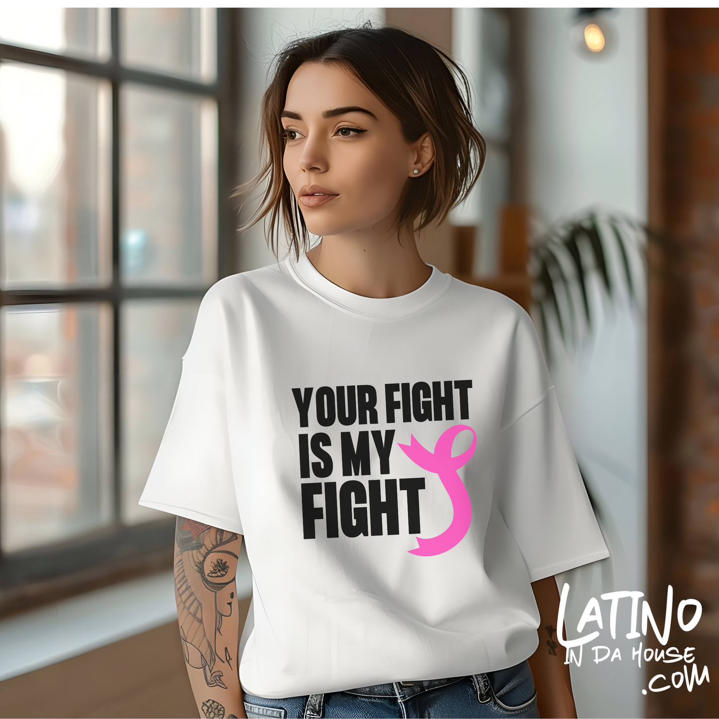 "Your Fight Is My Fight" Breast Cancer Awareness T-Shirt