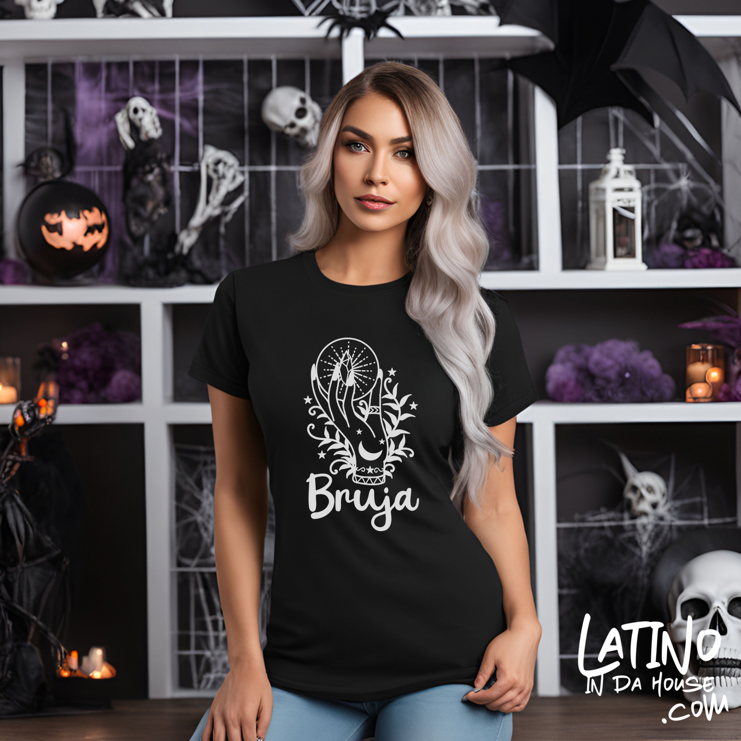 "Mystical Bruja Crystal Hand" T-Shirt