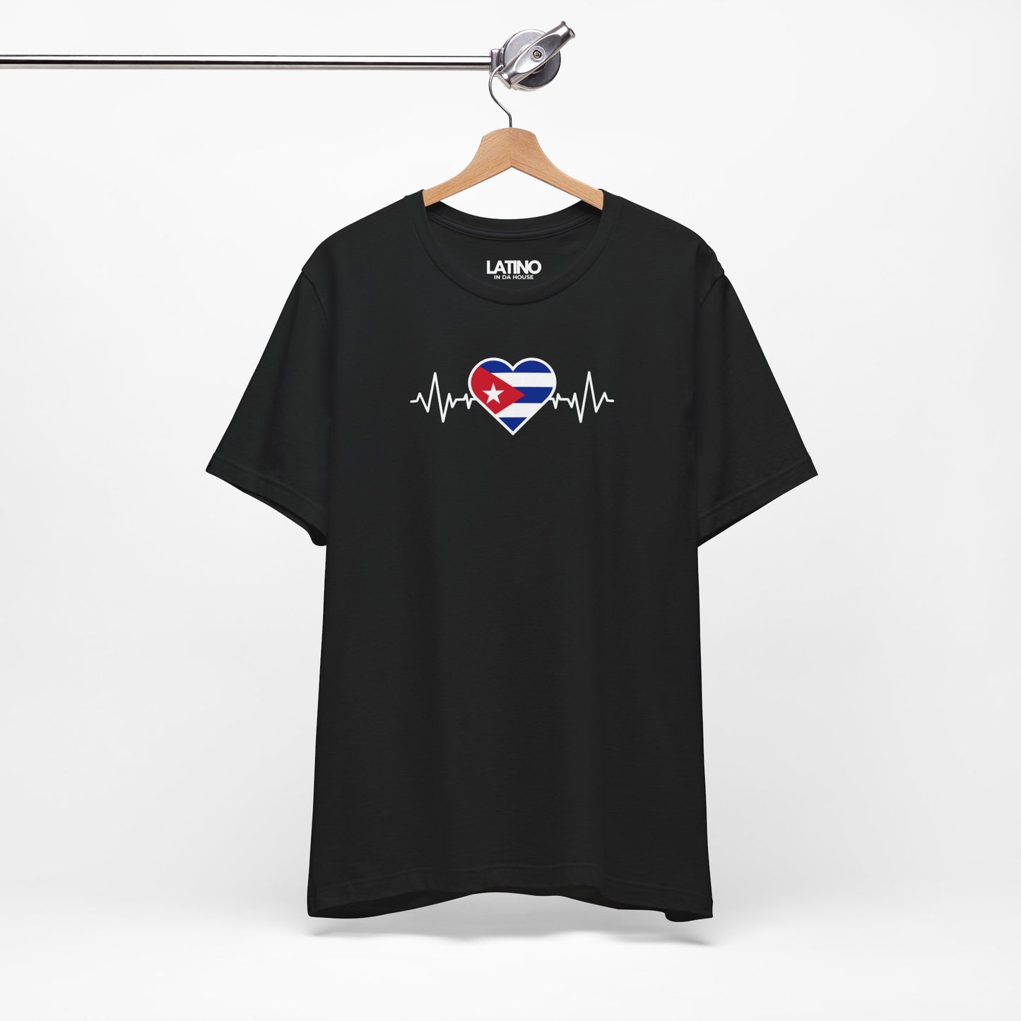 "Cuba Heart Flag with Life-Line" T-Shirt