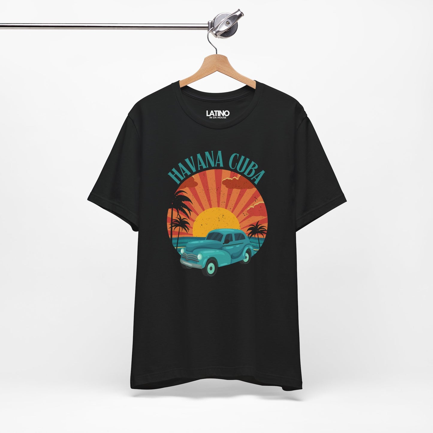 Havana "CUBA" Sunset Classic Car T-Shirt