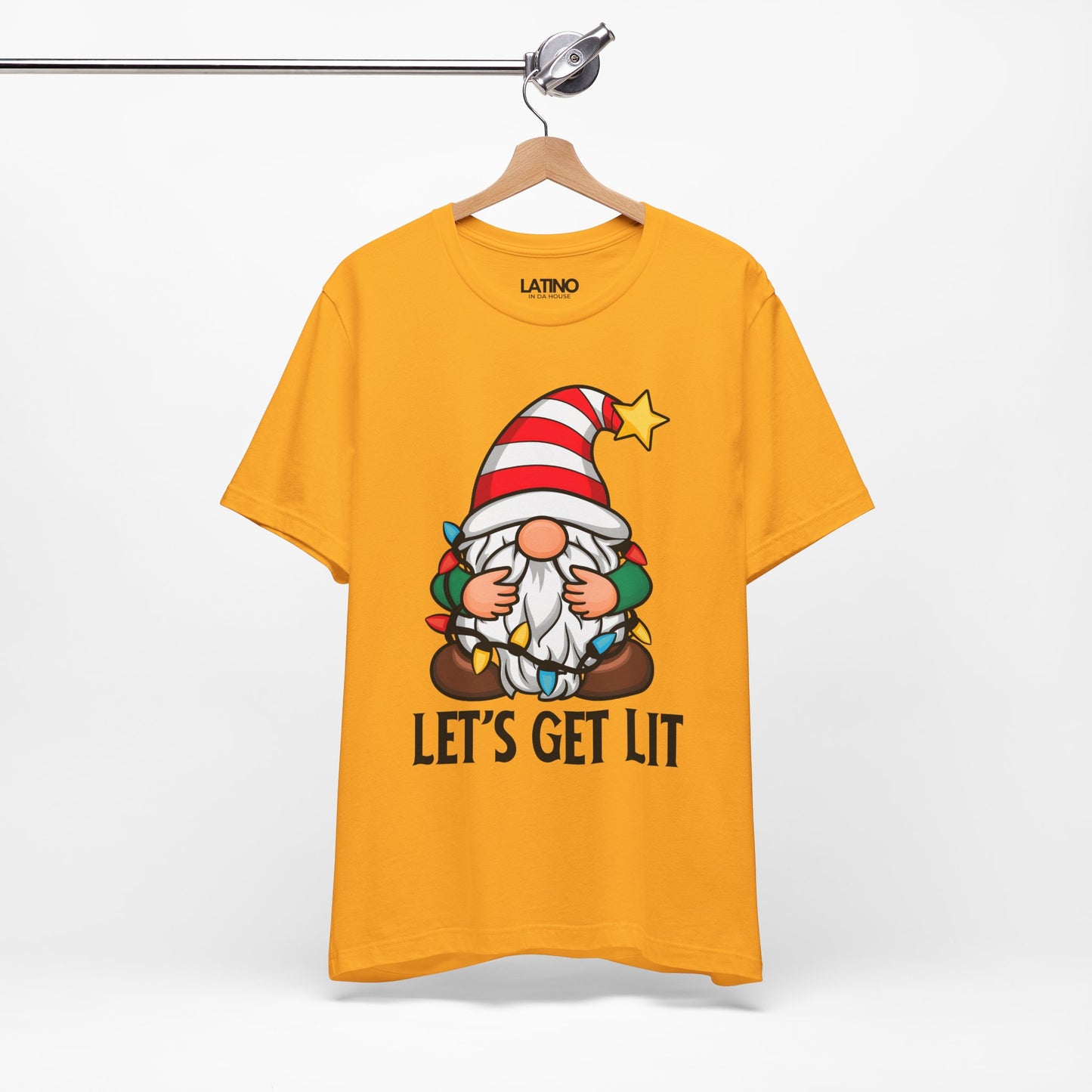 "Let’s Get Lit" Holiday Gnome T-Shirt