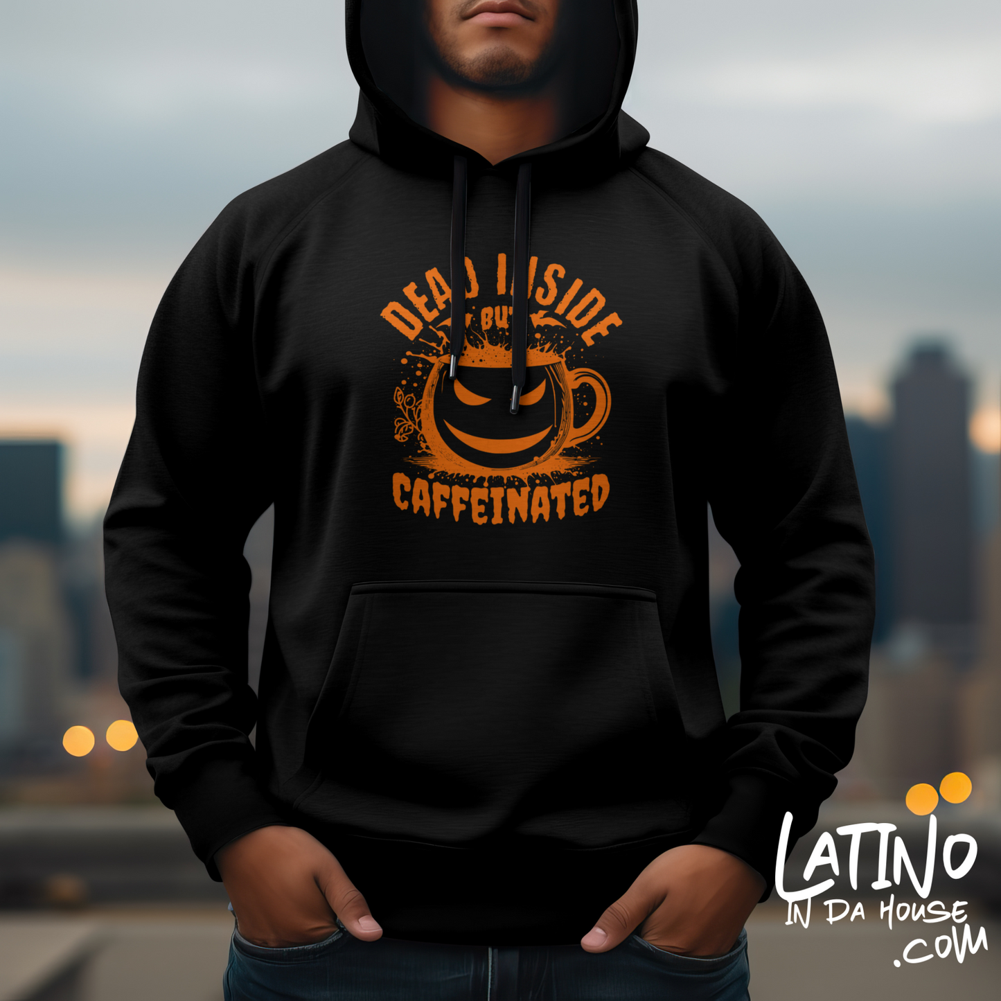 "Dead Inside But Caffeinated" Hoodie