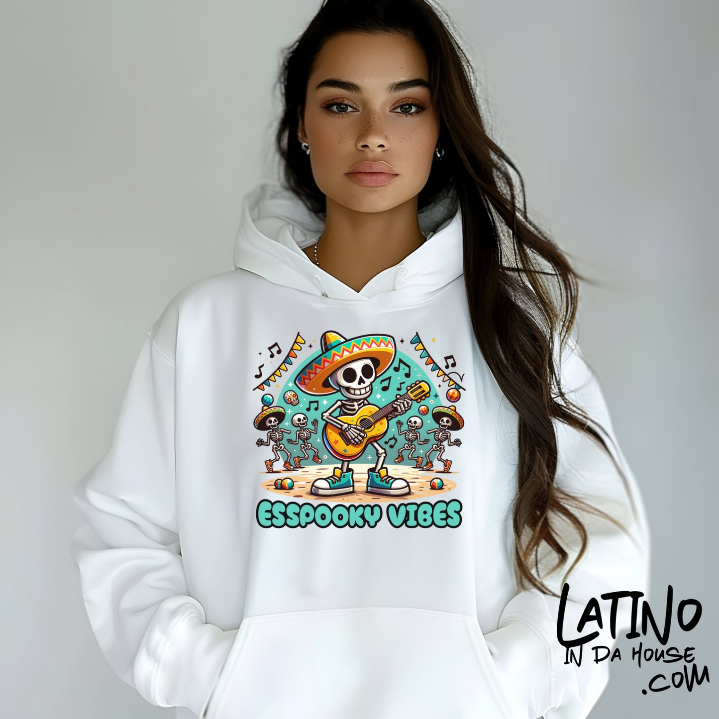 "Esspooky Vibes" Skeleton Hoodie