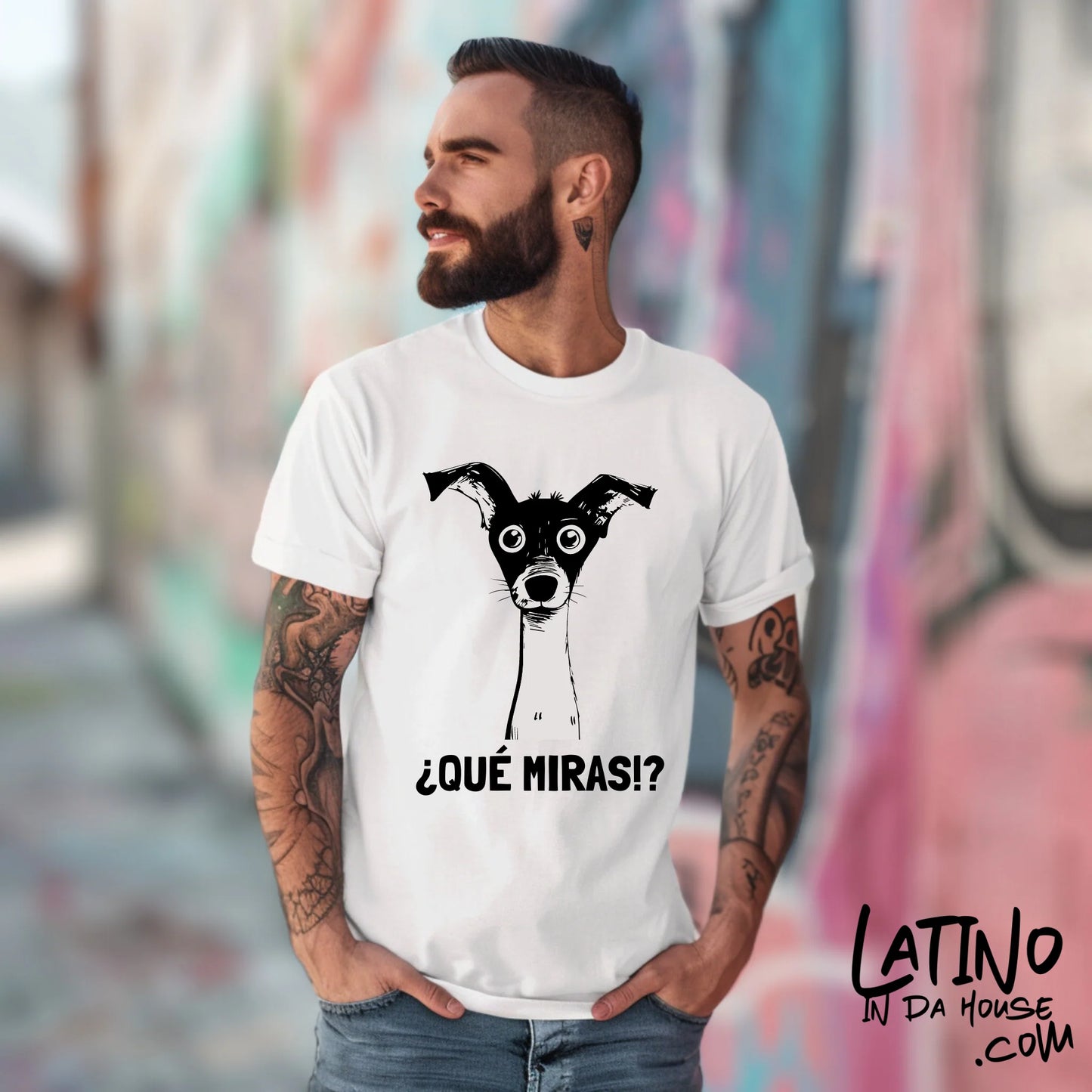 ¿Qué Miras!? Dog T-Shirt
