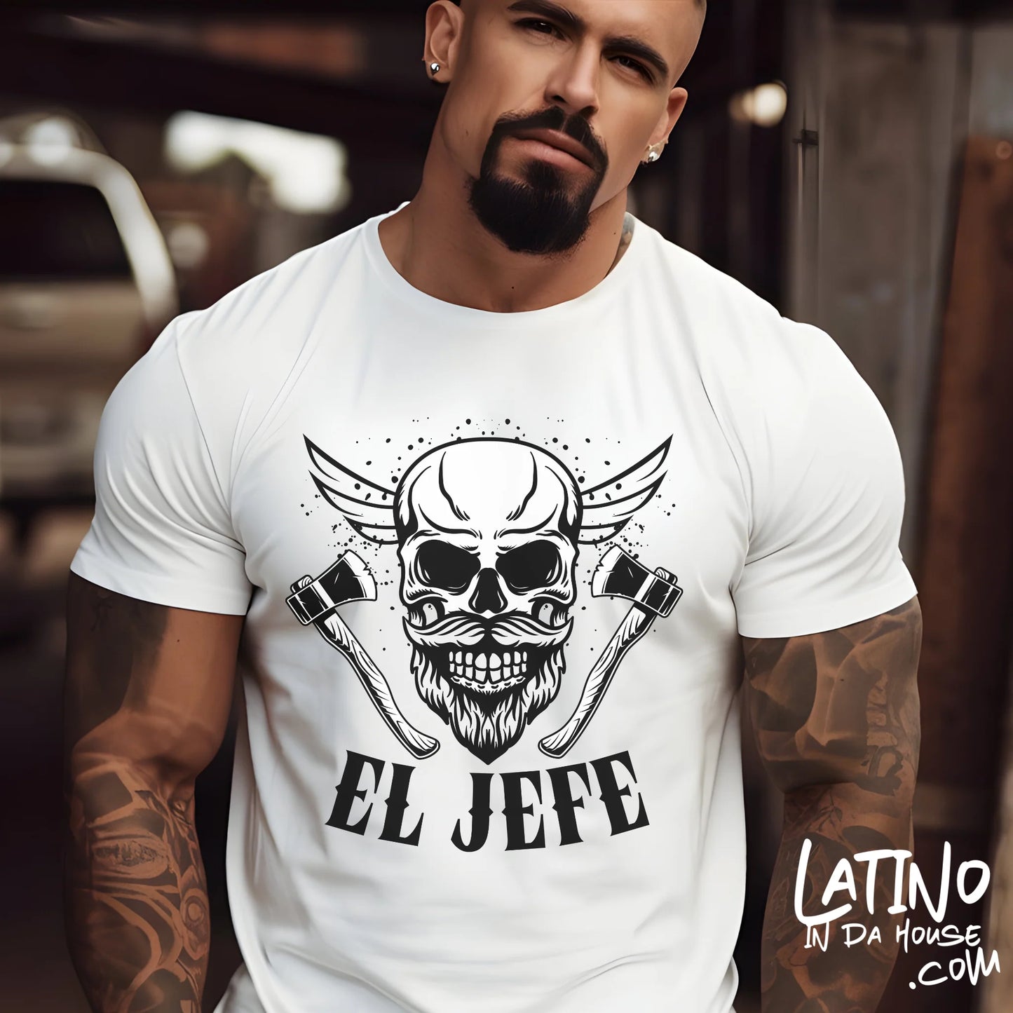 "El Jefe" Skull & Axes T-Shirt