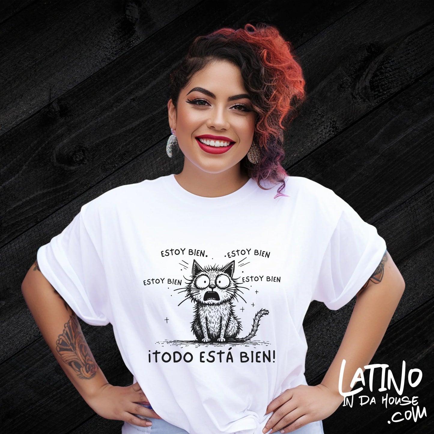 Todo Está Bien Cat T-Shirt