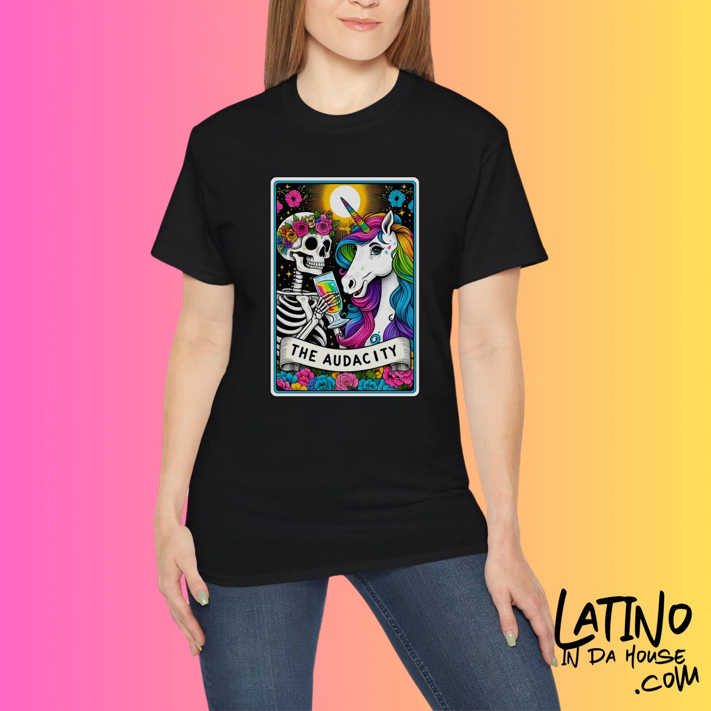"The Audacity Unicorn & Skeleton" T-Shirt
