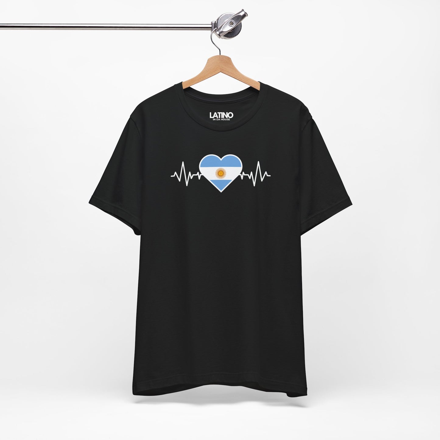 "Argentina Heart Flag Life-Line" T-Shirt