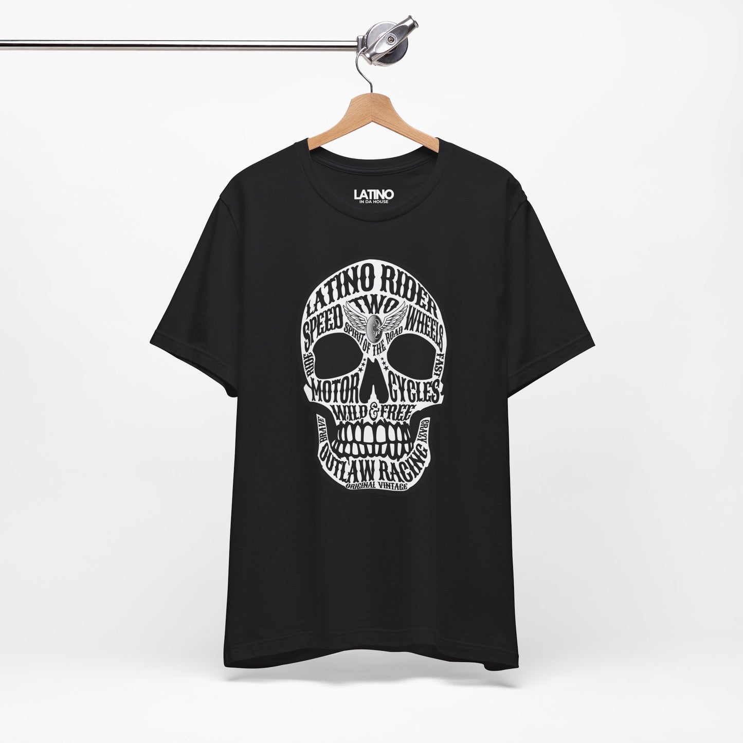 "Latino Rider" Motorcycle Skull T-Shirt