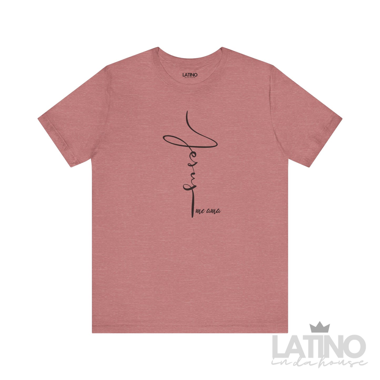 Jesus Me Ama Faith T-Shirt in heather mauve – Latino In Da House