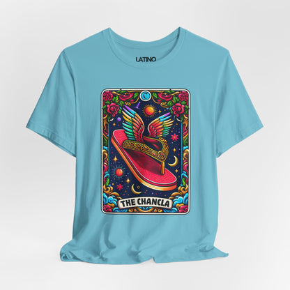 "The Chancla Tarot Card" T-Shirt