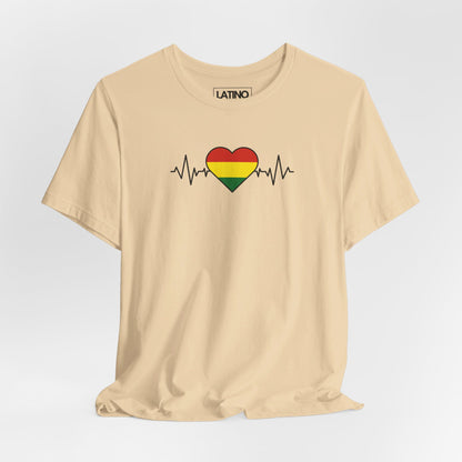 Bolivia Heart Flag with Life-Line T-Shirt