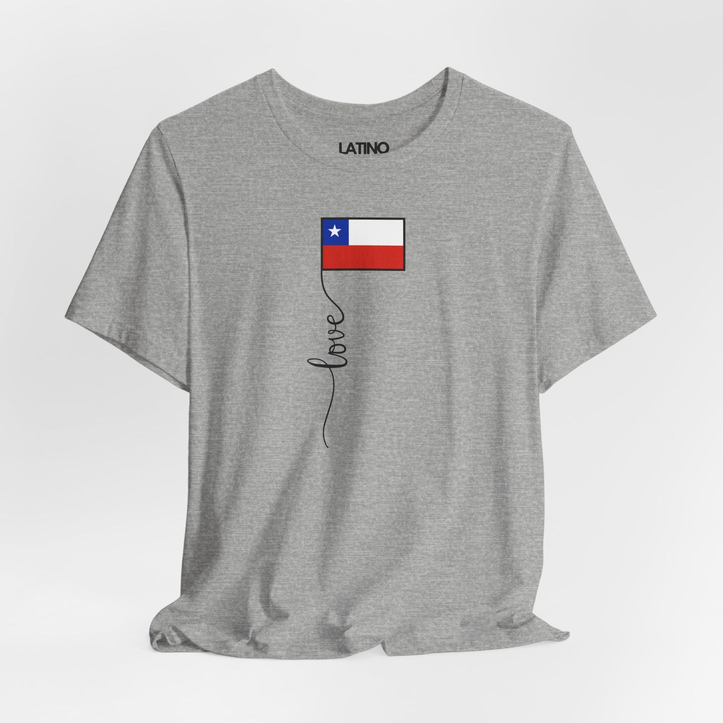 "Chile Flag Love Script" T-Shirt