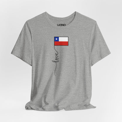 "Chile Flag Love Script" T-Shirt