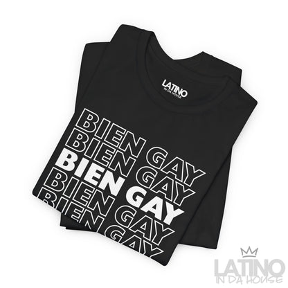 “BIEN GAY” Repetition T-Shirt | Latino Pride