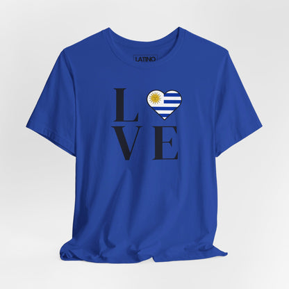 “LOVE” Heart Uruguay Flag T-Shirt