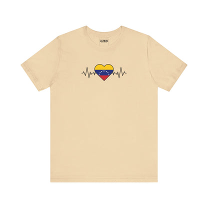 Venezuela Heart Flag Life-line T-Shirt