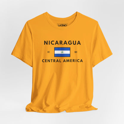 Nicaragua Central America Flag T-Shirt