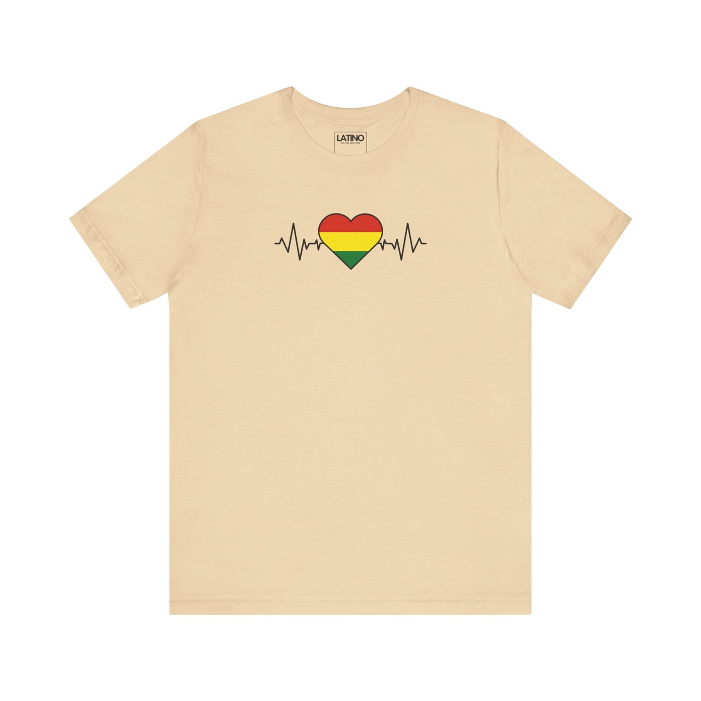 Bolivia Heart Flag with Life-Line T-Shirt