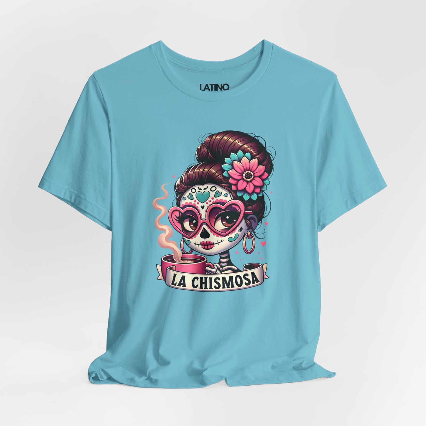 "La Chismosa Skull Y Cafecito" T-Shirt