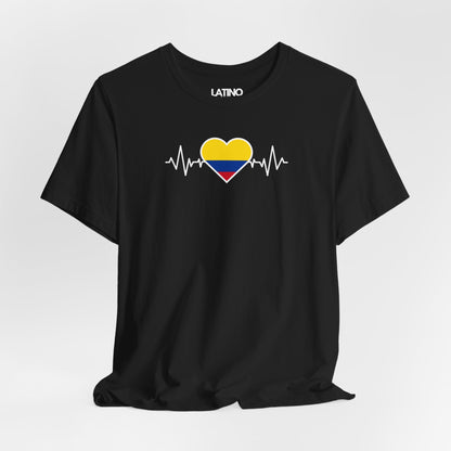 "Colombia Heart Flag with Life-Line" T-Shirt