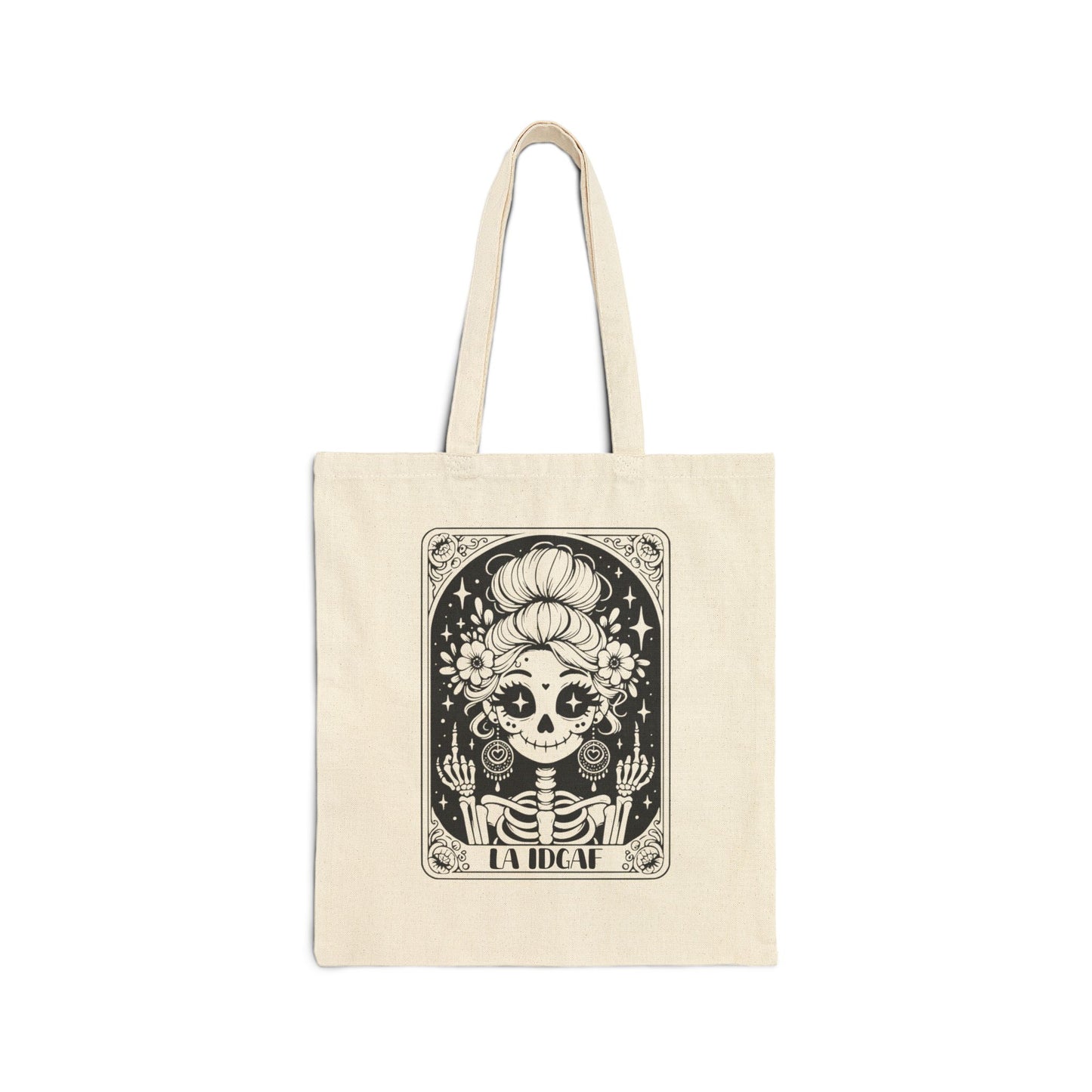 "La IDGAF" Tarot Canvas Tote Bag