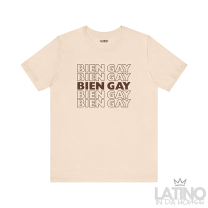 “BIEN GAY” Repetition T-Shirt | Latino Pride