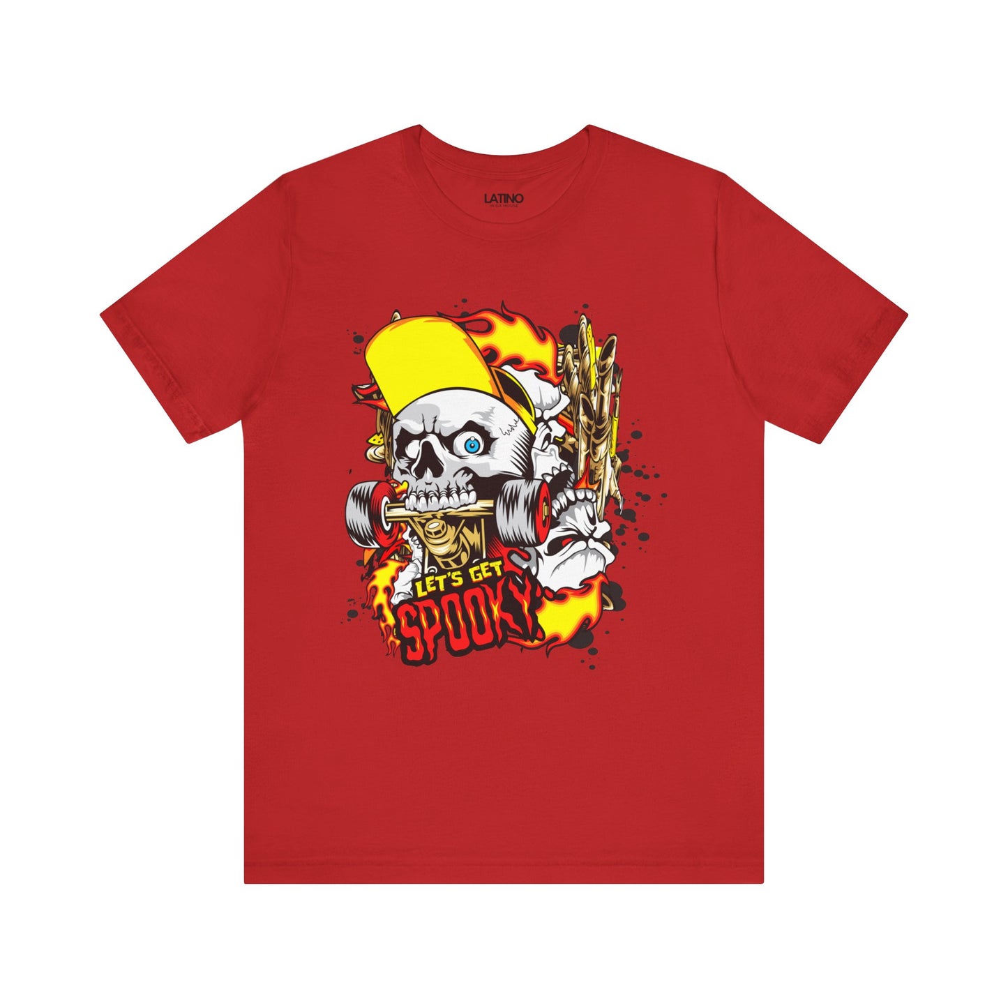 "Let's Get Spooky" Skater Skull T-Shirt