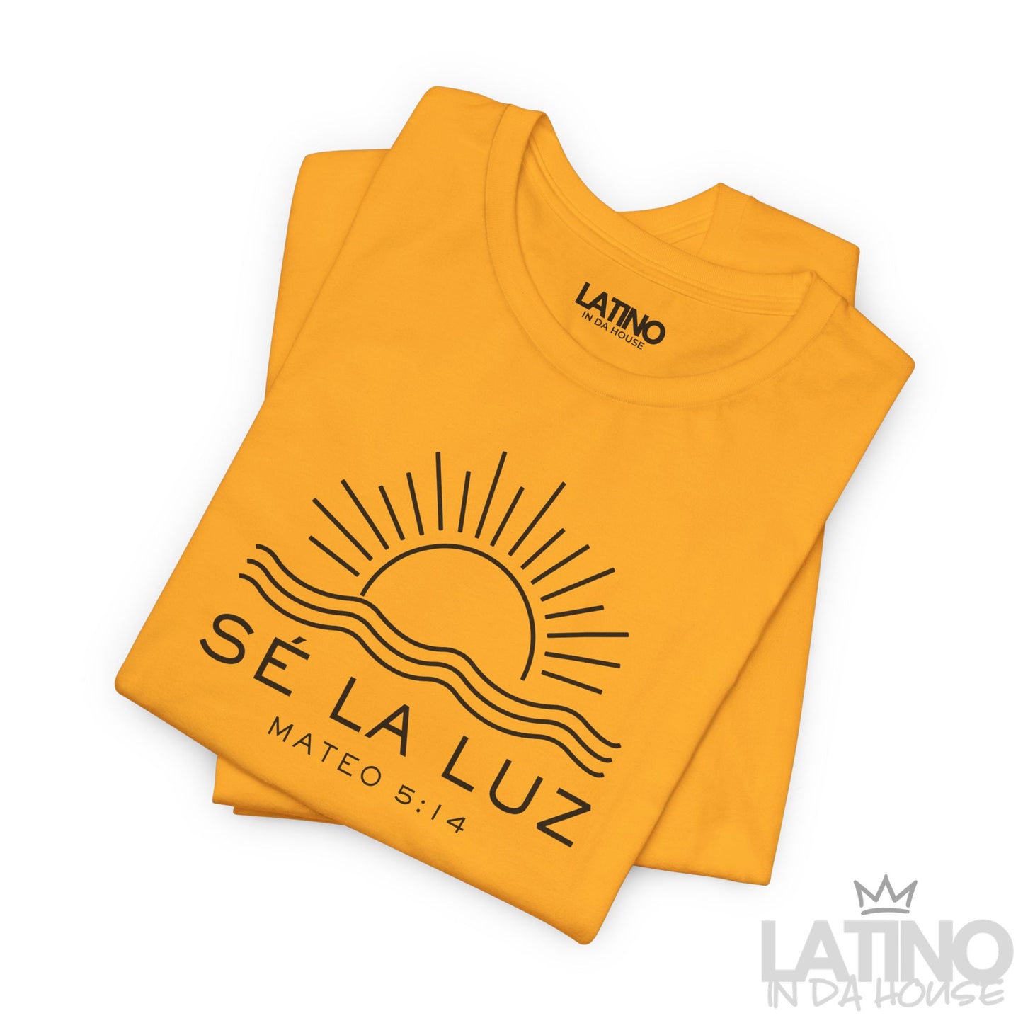 “Sé La Luz” T-Shirt | Mateo 5:14 Faith Tee