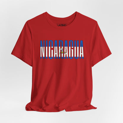 Nicaragua Flag Overlay T-Shirt