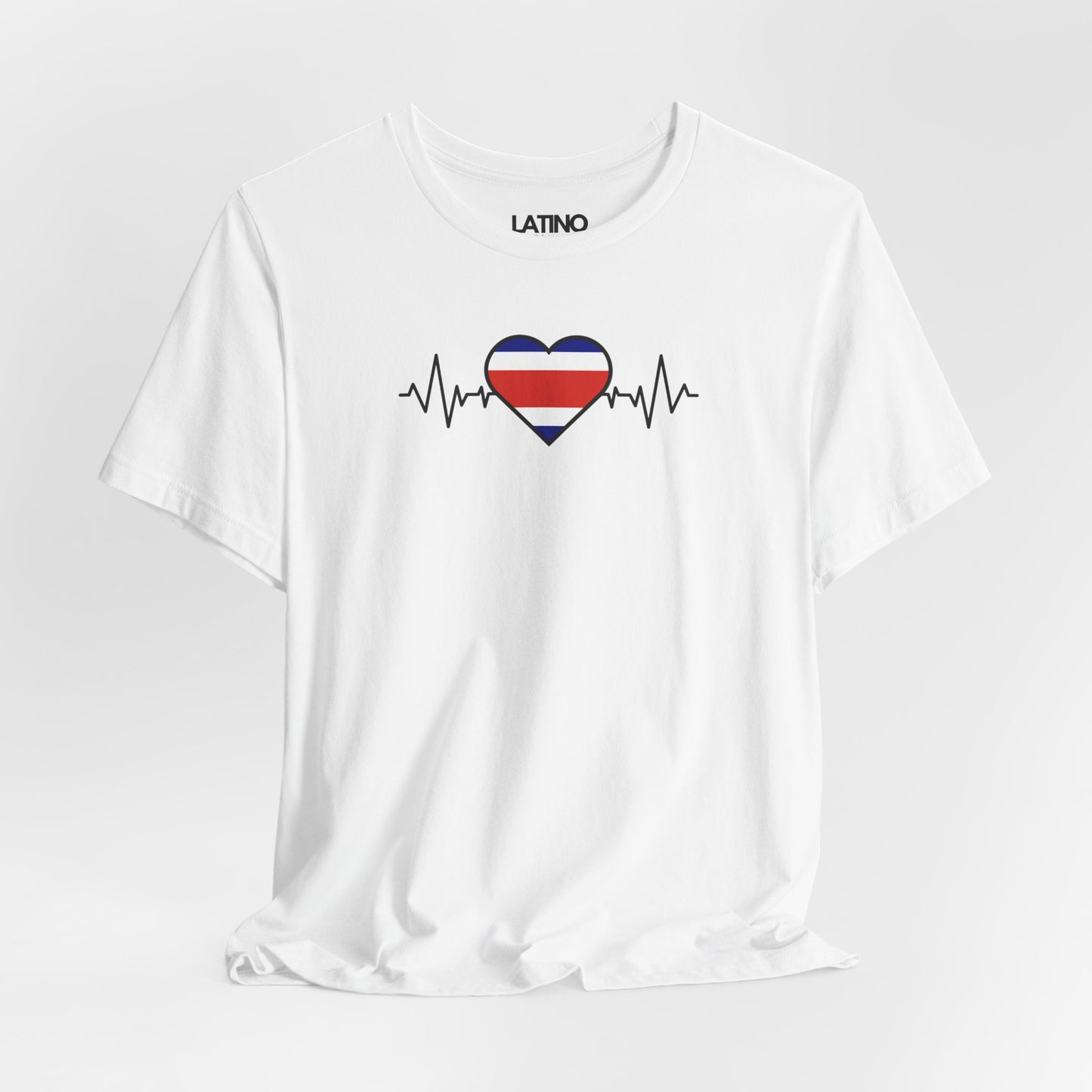 "Costa Rica Flag with Life-Line" T-Shirt