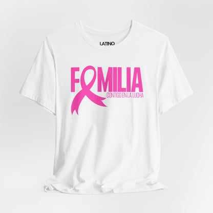 "Familia Contigo en la Lucha" Breast Cancer Awareness T-Shirt