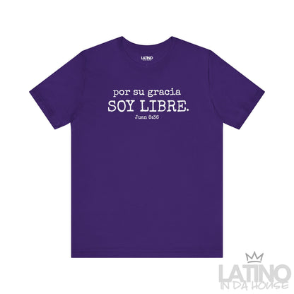 “Por Su Gracia Soy Libre” Faith T-Shirt