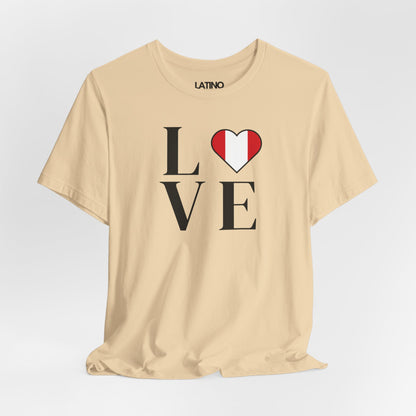 “LOVE” Heart Peru Flag T-ShIrt