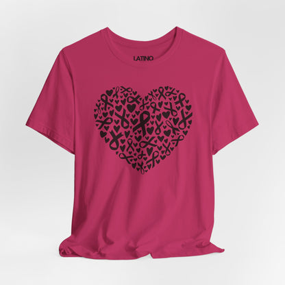 "Heart of Ribbons" Breast Cancer Awareness T-Shirt