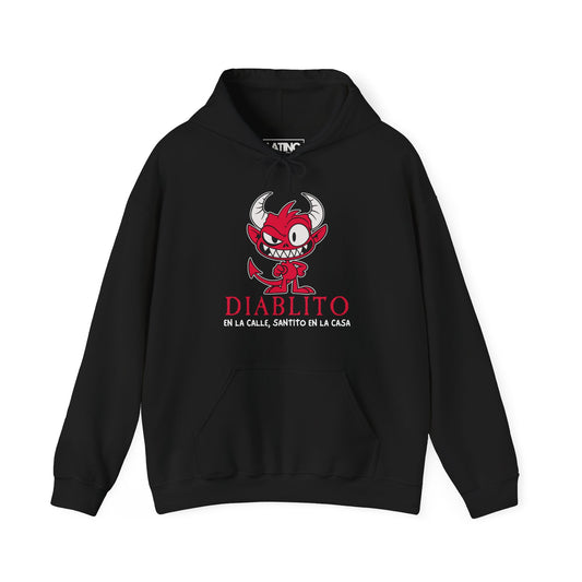 "Diablito" Hoodie – En La Calle, Santito En La Casa