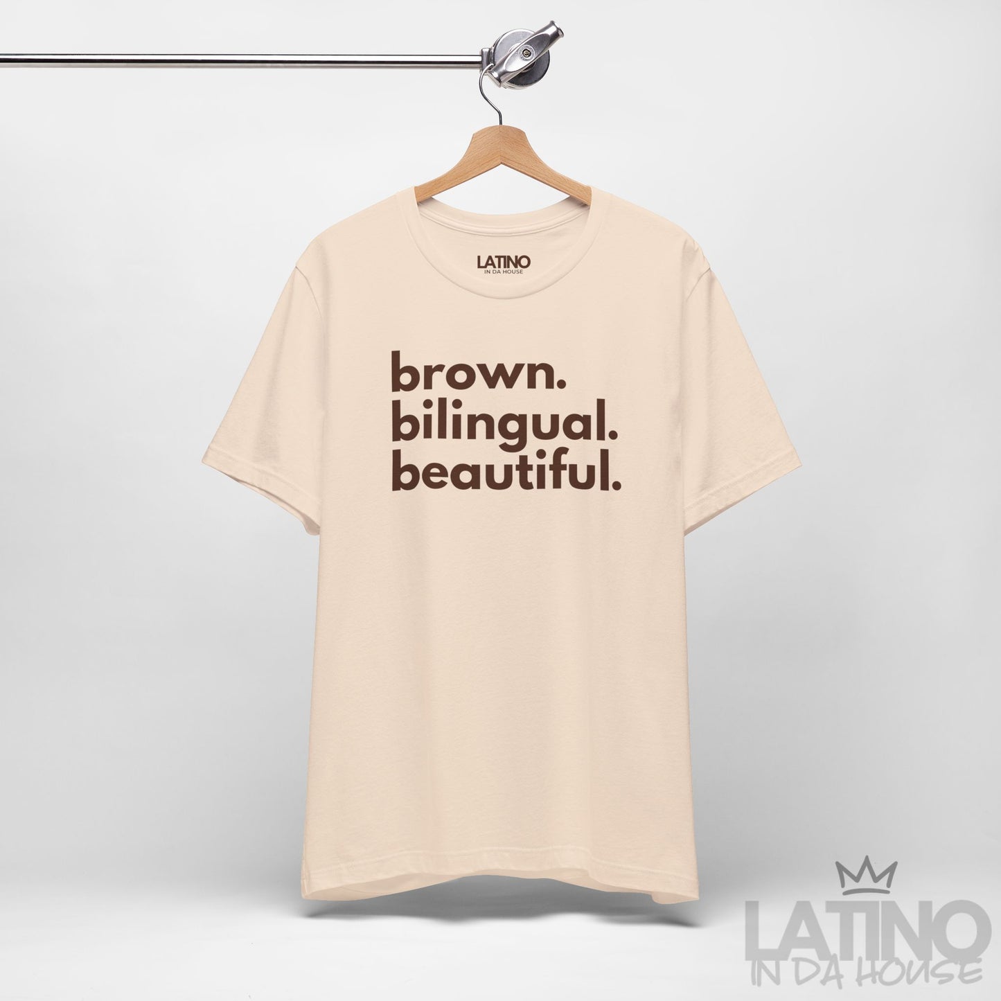 brown. bilingual. beautiful. T-Shirt | Latina