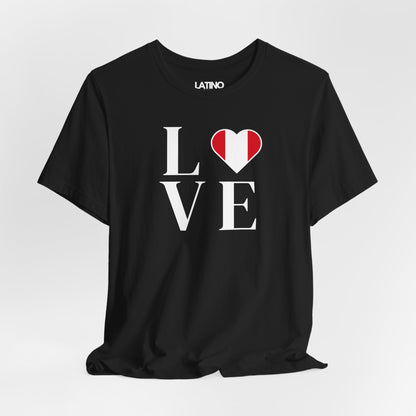 “LOVE” Heart Peru Flag T-ShIrt