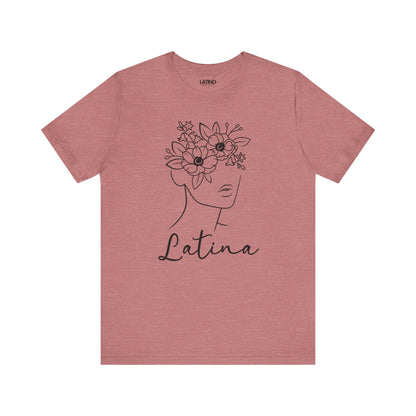 "Latina Flowers" Heather T-Shirt