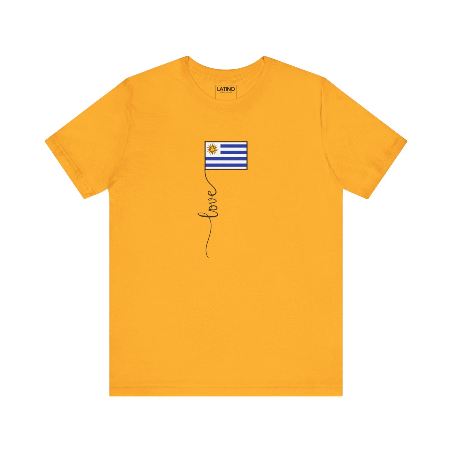 Uruguay Flag Love Script T-Shirt