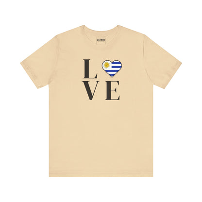 “LOVE” Heart Uruguay Flag T-Shirt